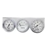 Mätarkonsol Oljetryck/Vattentemp/Volt 66.7mm 100PSI/280ºF/16V WHT DIAL Krom BZL AG