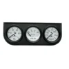 Mätarkonsol Oljetryck/Vattentemp/Volt 2'' 100PSI/280ºF/16V WHT DIAL BLK BZL AG