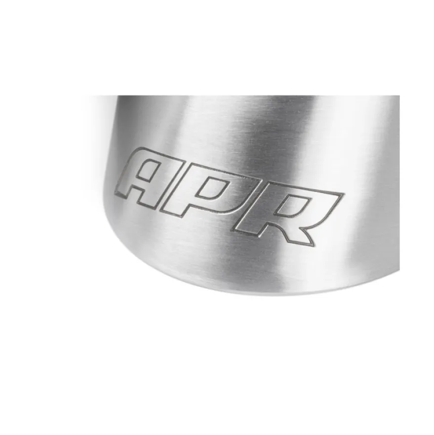 Ändrör 3.5 Tum Dubbelväggiga Snedskurna Borstad Silver 2-Pack APR
