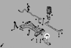 Nissan CUBE / JUKE F15 / Micra / Sentra / Versa 2003-2020 Främre Nedre Länkarmsbussningar - Bakre Hardrace
