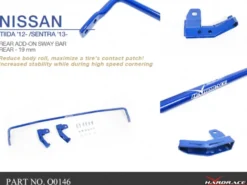 Nissan Sentra / Versa 2013-2020 Bakre Krängningshämmare Add-On Hardrace