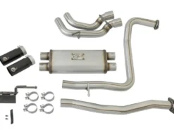Nissan Titan 2017-2024 V8-5.6L Rebel Series 2-1/2in 409 SS Cat Back Sportavgassystem - Svarta Utblås aFe Power