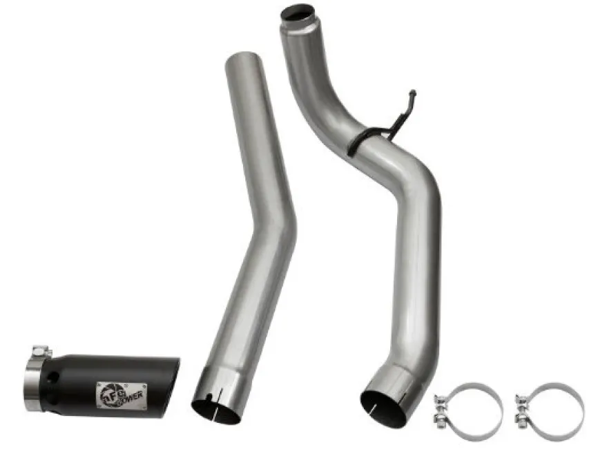 Nissan Titan XD 2016-2019 V8-5.0L (td) Large Bore HD DPF-Back Sportavgassystem - Svarta Utblås aFe Power