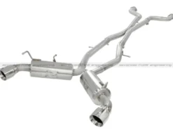 Nissan 370Z 2009-2020 V6-3.7L Takeda 2.5tum Sportavgassystem Cat-Back aFe Power - Polerade Utblås