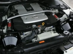 Nissan 350Z 2007-2008 V6-3.5L VQ35HR Insugskit Sportluftfilter Takeda Stage-2 Pro Dry S - Polerat aFe Power