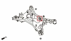 Nissan 370Z Z34 09- Bakre Diff.Bussning - Bakre Hardrace
