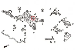 Nissan 350Z Z33 / G35 / G37 / FX35 03-08 Bakre Diffbussning - Subframe Hardrace