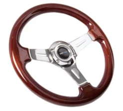 NRG Classic Wood Grain Med Kromcentrum 330mm