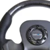 NRG Kolfiber-/Raceratt med Lädergrepp 320mm