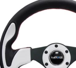 NRG Pilota ''Racestyle'' 320mm Svart/Vit Sportratt