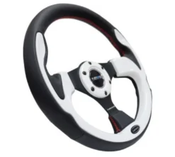 NRG Pilota ''Racestyle'' 320mm Svart/Vit Sportratt