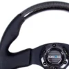 NRG Sportratt Kolfiber med Lädergrepp 315mm
