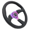 NRG Sportratt Läder med Neochrome Centrum 350mm (2.5'' Djup)
