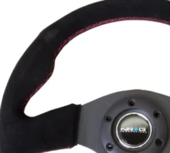 NRG Sportratt Mocca med Röda sömmar 320mm