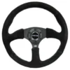 NRG Sportratt Mocca med Svart Centrum 350mm (2.5'' Djup)