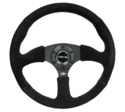 NRG Sportratt Mocca med Svart Centrum 350mm (2.5'' Djup)