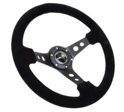 NRG Sportratt Mocca med Svart Centrum 350mm (3'' Djup)