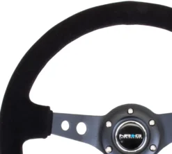NRG Sportratt Mocca med Svart Centrum 350mm (3'' Djup)