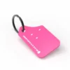 Nyckelring Rosa Med Vit Logotyp Rally Armor
