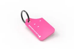 Nyckelring Rosa Med Vit Logotyp Rally Armor