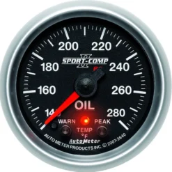 Oljetempmätare 52mm 140-280ºF (Digital Stepper-motor) SPORT-COMP II