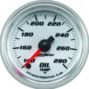 Oljetempmätare 52mm 140-280ºF (Digital Stepper-motor) Vit PRO-CYCLE