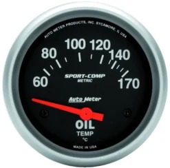 Oljetempmätare 66.7mm 60-170ºF (Elektrisk) SPORT-COMP