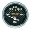 Oljetempmätare 52mm 140-300ºF (Elektrisk) CARBON FIBER