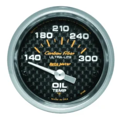 Oljetempmätare 52mm 140-300ºF (Elektrisk) CARBON FIBER