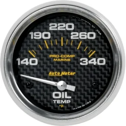 Oljetempmätare 66.7mm 140-300ºF (Elektrisk) MARINE CARBON FIBER