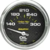 Oljetempmätare 66.7mm 140-300ºF (Elektrisk) CARBON FIBER