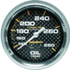 Oljetempmätare 66.7mm 140-280ºF (Mekanisk) CARBON FIBER
