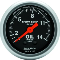 Oljetrycksmätare 52mm 14KG/CM2 (Mekanisk) SPORT-COMP