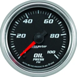 Oljetrycksmätare 52mm 100PSI (Digital Stepper-motor) Svart PRO-CYCLE