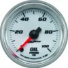Oljetrycksmätare 52mm 100PSI (Digital Stepper-motor) Vit PRO-CYCLE