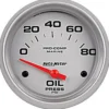 Oljetrycksmätare 66.7mm 80PSI (Elektrisk) MARINE Vit
