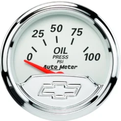 Oljetrycksmätare 52mm 100PSI (Elektrisk) CHEVROLET HERITAGE BOWTIE