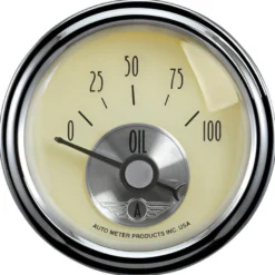 Oljetrycksmätare 52mm 100PSI (Elektrisk) PRESTIGE ANTIQUE IVORY