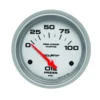 Oljetrycksmätare 66.7mm 100PSI (Elektrisk) MARINE SILVER