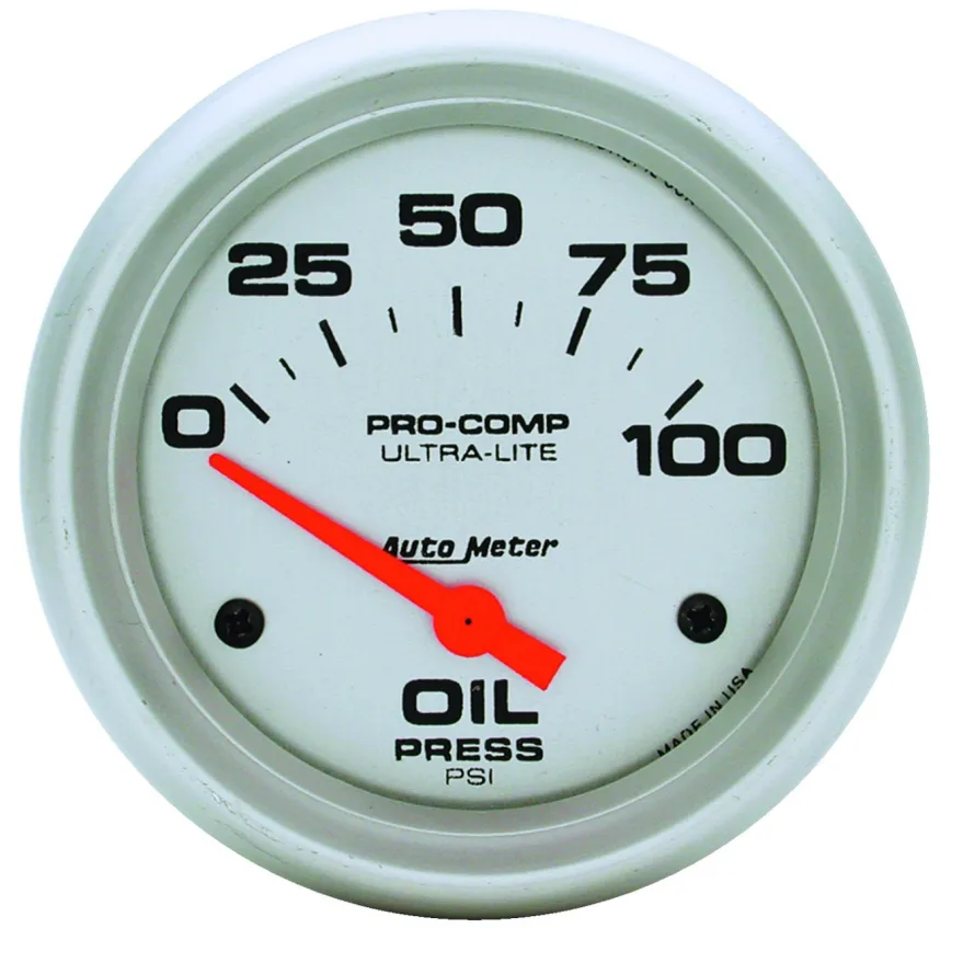 Oljetrycksmätare 66.7mm 100PSI (Elektrisk) Ultra-Lite