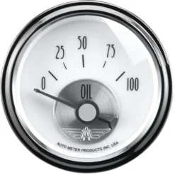 Oljetrycksmätare 52mm 100PSI (Elektrisk) PRESTIGE PEARL
