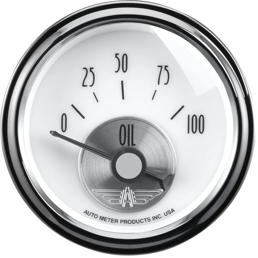 Oljetrycksmätare 52mm 100PSI (Elektrisk) PRESTIGE PEARL