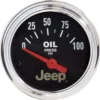 Oljetrycksmätare 52mm 100PSI (Elektrisk) JEEP