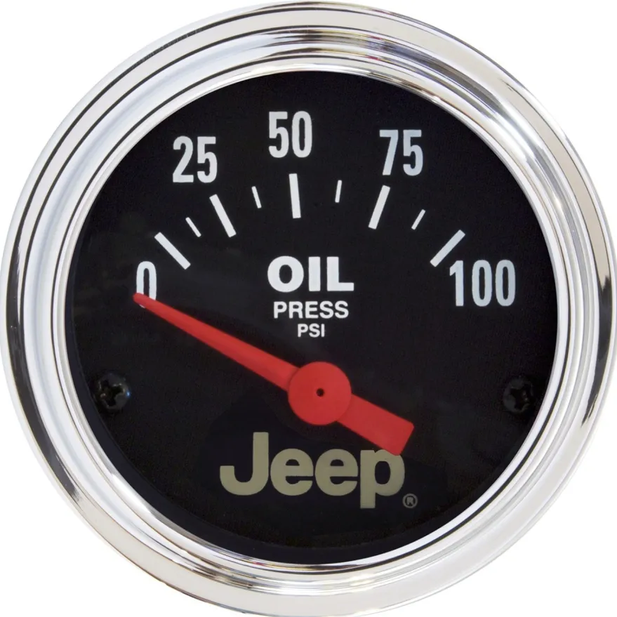Oljetrycksmätare 52mm 100PSI (Elektrisk) JEEP