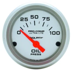 Oljetrycksmätare 52mm 100PSI (Elektrisk) Ultra-Lite