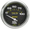 Oljetrycksmätare 66.7mm 100PSI (Elektrisk) CARBON FIBER