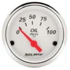 Oljetrycksmätare 52mm 100PSI (Elektrisk) ARCTIC Vit