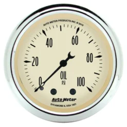 Oljetrycksmätare 52mm 100PSI MECH ANTIQUE BEIGE