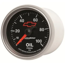 Oljetrycksmätare 52mm 100PSI (Mekanisk) GM CHEVY Svart