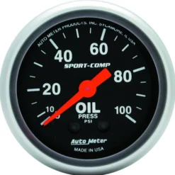 Oljetrycksmätare 52mm 100PSI (Mekanisk) SPORT-COMP